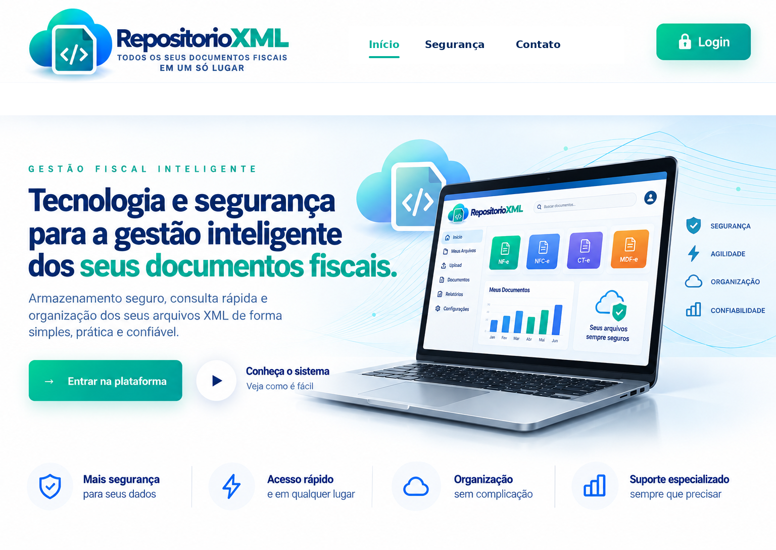Repositorio XML — tecnologia e segurança para a gestão inteligente dos seus documentos fiscais